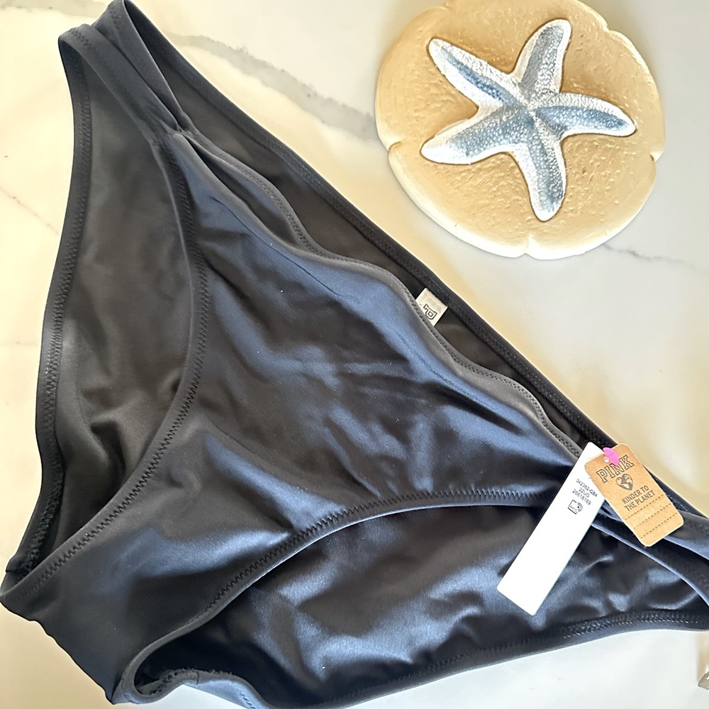 Pink Victoria’s Secret NWT Black bikini bottom size XL